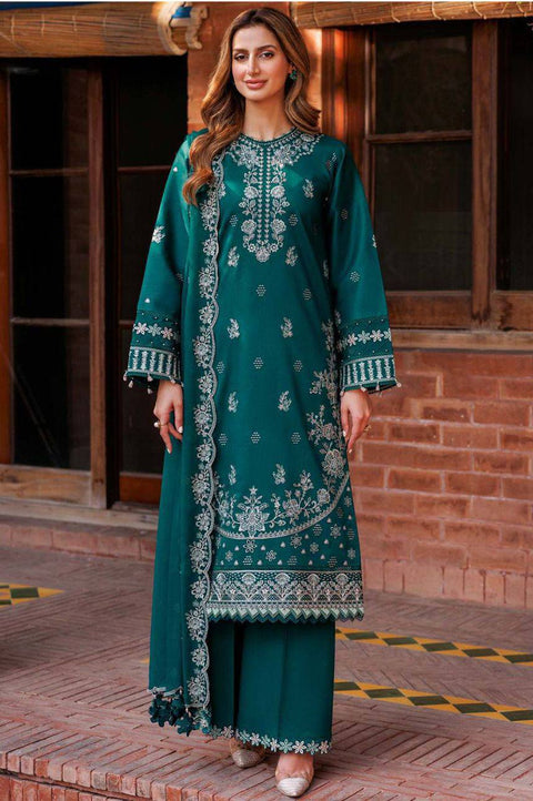 Emerald Green Embroidered 3-Piece Suit