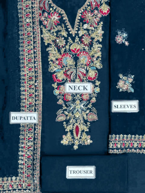 3 PIECE UNSTITCHED EMBROIDERED FANCY COLLECTION