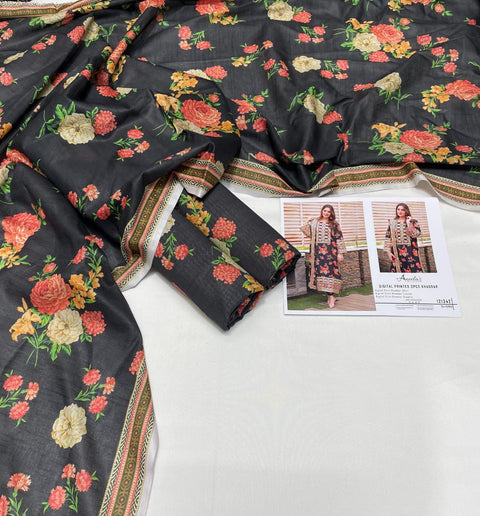 3 PIECE UNSTITCHED PRINTED KHADDAR WINTER COLLECTION