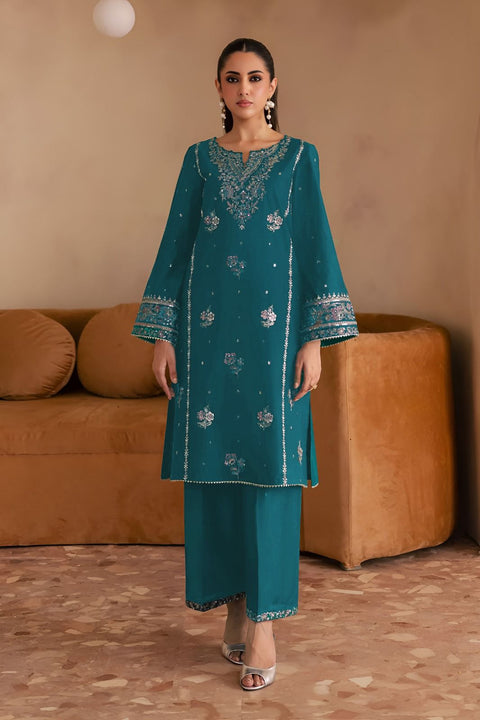 2 PIECE EMBROIDERED DHANAK UNDERSTAND