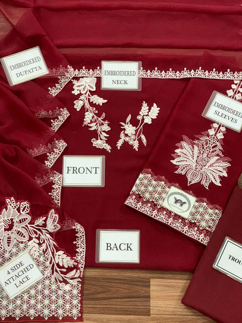 3 PIECE UNSTITCHED EMBROIDERED FANCY COLLECTION