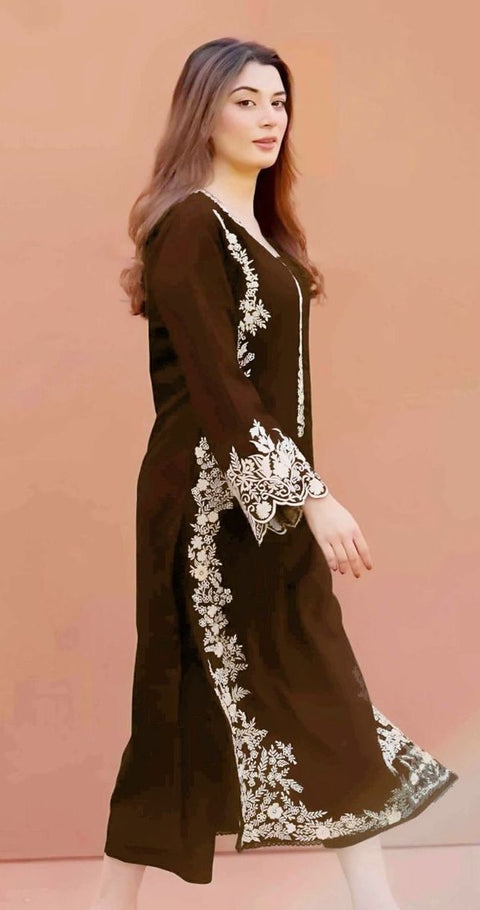 2 PIECE EMBROIDERED DHANAK UNDERSTAND