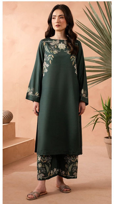 2 PIECE UNSTITCHED EMBROIDERED WINTER COLLECTION DHANAK