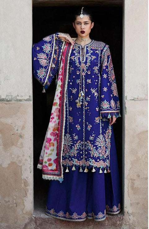 3 PIECE EMBROIDERED WINTER DHANAK UNSTITCHED