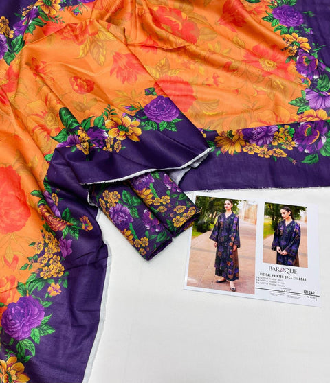 3 PIECE UNSTITCHED PRINTED KHADDAR WINTER COLLECTION