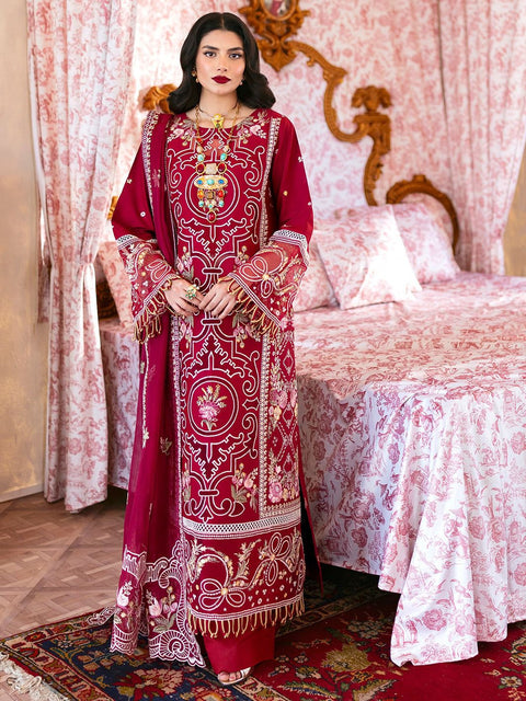 3 PIECE UNSTITCHED EMBROIDERED WINTER COLLECTION
