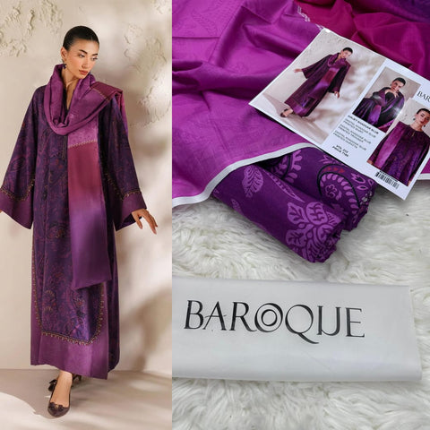 3 PIECE UNSTITCHED PRINTED KHADDAR WINTER COLLECTION