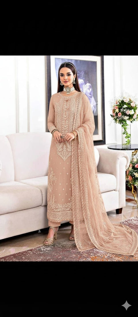 3 PIECE UNSTITCHED EMBROIDERED FANCY COLLECTION