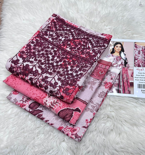 3 PIECE UNSTITCHED EMBROIDERED WINTER KHADDAR COLLECTION