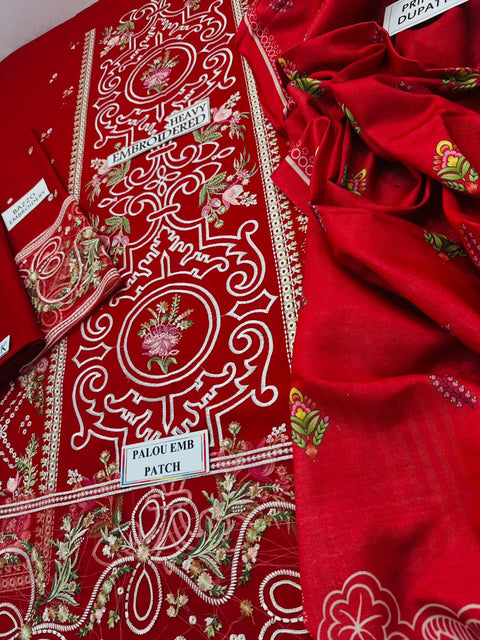 3 PIECE UNSTITCHED EMBROIDERED WINTER COLLECTION