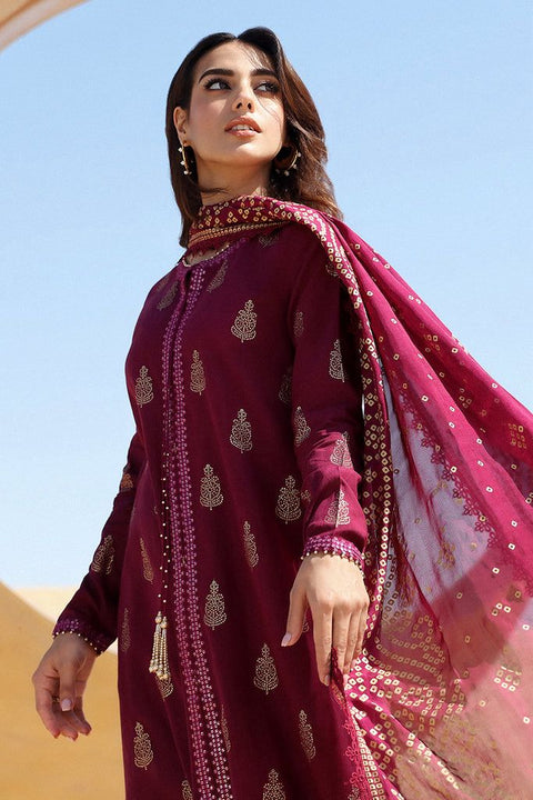 Unstitched embroidered 3 PIECE WINTER Suit