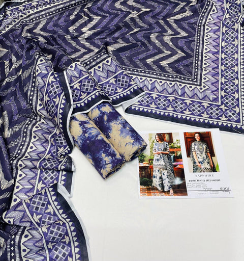 3 PIECE UNSTITCHED PRINTED KHADDAR WINTER COLLECTION