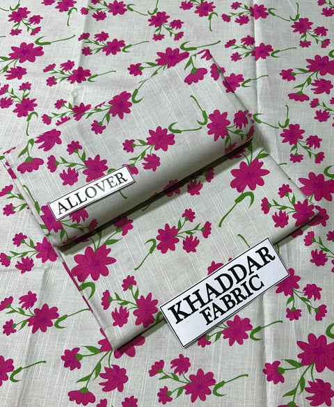 2 PIECE UNSTITCHED PRINTED KHADDAR WINTER COLLECTION