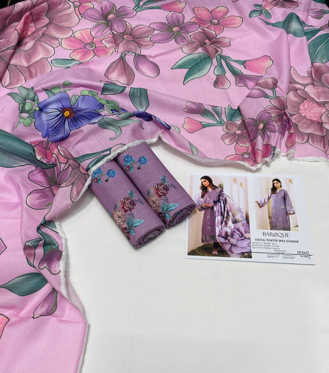 3 PIECE UNSTITCHED PRINTED KHADDAR WINTER COLLECTION