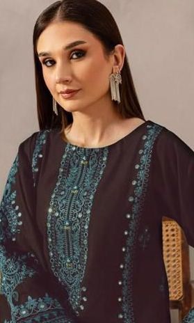 2 PIECE UNSTITCHED EMBROIDERED WINTER COLLECTION DHANAK